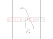 Harley-Davidson 2013 TOURING ROAD GLIDE ULTRA  - FLTRU BRAKE LINE, FRONT - NON-ABS