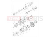 Harley-Davidson 2013 TRIKE TRI GLIDE ULTRA CLASSIC ANV  - FLHTCUTG ANV AXLE ASSEMBLY, REAR
