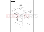 Harley-Davidson 2012 CVO/CUSTOM CVO SOFTAIL CONVERTIBLE  - FLSTSE3 FUEL TANK