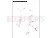 Harley-Davidson 2012 DYNA DYNA SWITCHBACK  - FLD 103 BRAKE LINES, FRONT - NON-ABS