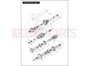 Harley-Davidson 2012 DYNA DYNA SWITCHBACK  - FLD 103 TRANSMISSION GEARS