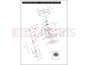Harley-Davidson 2012 SOFTAIL BLACKLINE  - FXS ROCKER ARM ASSEMBLY & PUSH RODS - TWIN CAM 96â¢