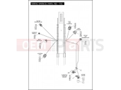 Harley-Davidson 2012 SOFTAIL BLACKLINE  - FXS WIRING HARNESS, MAIN, ABS - FXS (2 OF 5)