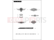 Harley-Davidson 2012 SOFTAIL SOFTAIL STANDARD  - FXST FUEL TANK TRIM