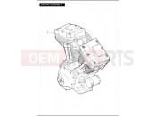 Harley-Davidson 2011 DYNA DYNA SUPER GLIDE CUSTOM  - FXDC ENGINE ASSEMBLY - TWIN CAM 96â¢