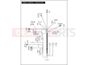 Harley-Davidson 2011 DYNA DYNA SUPER GLIDE CUSTOM  - FXDC WIRING HARNESS - FXDB & FXDL (1 OF 2)