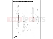 Harley-Davidson 2011 SOFTAIL CROSS BONES  - FLSTSB FORK, FRONT - FLSTC, FLSTF, FLSTFB & FLSTN