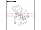 Harley-Davidson 2011 TOURING ELECTRA GLIDE CLASSIC  - FLHTC 103 ENGINE ASSEMBLY - TWIN CAM 103â¢