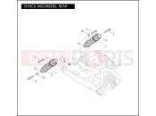 Harley-Davidson 2011 VRSC VRSCDX NIGHT ROD SPECIAL  - VRSCDX SHOCK ABSORBERS, REAR