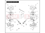 Harley-Davidson 2010 CVO/CUSTOM CVO SOFTAIL CONVERTIBLE  - FLSTSE HANDLEBAR SWITCHES