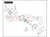 Harley-Davidson 2010 CVO/CUSTOM CVO SOFTAIL CONVERTIBLE  - FLSTSE HEADLAMP