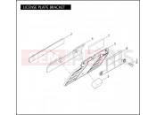Harley-Davidson 2010 CVO/CUSTOM CVO SOFTAIL CONVERTIBLE  - FLSTSE LICENSE PLATE BRACKET