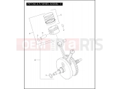Harley-Davidson 2010 CVO/CUSTOM CVO SOFTAIL CONVERTIBLE  - FLSTSE PISTONS & FLYWHEEL ASSEMBLY