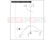Harley-Davidson 2010 CVO/CUSTOM CVO SOFTAIL CONVERTIBLE  - FLSTSE WIRING HARNESS, CONSOLE OVERLAY