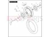Harley-Davidson 2010 CVO/CUSTOM CVO FAT BOB  - FXDFSE2 FRONT WHEEL