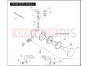 Harley-Davidson 2010 DYNA DYNA STREET BOB  - FXDB FRONT TURN SIGNALS