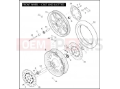 Harley-Davidson 2010 DYNA DYNA STREET BOB  - FXDB FRONT WHEEL - CAST & SLOTTED