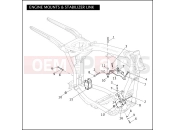 Harley-Davidson 2010 DYNA DYNA FAT BOB  - FXDF ENGINE MOUNTS & STABILIZER LINK