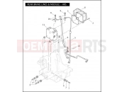 Harley-Davidson 2010 POLICE ELECTRA GLIDE STANDARD POLICE  - FLHTP REAR BRAKE LINES & MODULE - ABS