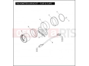 Harley-Davidson 2010 POLICE ELECTRA GLIDE STANDARD POLICE  - FLHTP TACHOMETER & BRACKET - FLHP & FLHPE