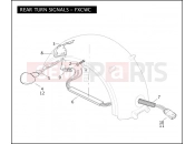 Harley-Davidson 2010 SOFTAIL HERITAGE SOFTAIL  - FLST REAR TURN SIGNALS - FXCWC