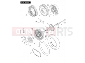 Harley-Davidson 2010 TOURING ROAD GLIDE CUSTOM  - FLTRX REAR WHEEL