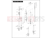 Harley-Davidson 2010 VRSC V-ROD MUSCLE  - VRSCF FRONT FORK - VRSCF