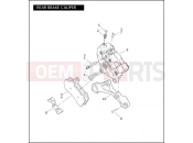 Harley-Davidson 2009 CVO/CUSTOM CVO ULTRA CLASSIC  - FLHTCUSE4 REAR BRAKE CALIPER