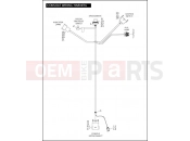 Harley-Davidson 2009 CVO/CUSTOM CVO SOFTAIL SPRINGER  - FXSTSSE3 CONSOLE WIRING HARNESS