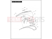 Harley-Davidson 2009 CVO/CUSTOM CVO SOFTAIL SPRINGER  - FXSTSSE3 FUEL TANK CONSOLE