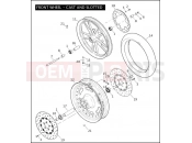 Harley-Davidson 2009 DYNA DYNA SUPER GLIDE  - FXD FRONT WHEEL - CAST & SLOTTED