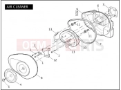 Harley-Davidson 2009 DYNA DYNA STREET BOB  - FXDB AIR CLEANER