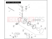 Harley-Davidson 2009 DYNA DYNA STREET BOB  - FXDB FRONT TURN SIGNALS