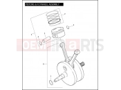 Harley-Davidson 2009 DYNA DYNA SUPER GLIDE CUSTOM  - FXDC PISTONS & FLYWHEEL ASSEMBLY - TWIN CAM 96â¢