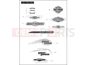 Harley-Davidson 2009 SOFTAIL FAT BOY  - FLSTF FUEL TANK TRIM