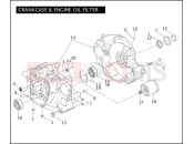 Harley-Davidson 2009 SOFTAIL CROSS BONES  - FLSTSB CRANKCASE & ENGINE OIL FILTER - TWIN CAM 96â¢