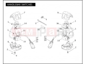 Harley-Davidson 2009 SOFTAIL ROCKER  - FXCW HANDLEBAR SWITCHES