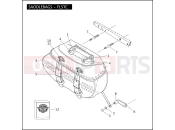 Harley-Davidson 2009 SOFTAIL ROCKER  - FXCW SADDLEBAGS - FLSTC