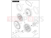Harley-Davidson 2009 SOFTAIL SOFTAIL CUSTOM  - FXSTC FRONT WHEEL (2 OF 2)