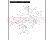 Harley-Davidson 2009 SOFTAIL SOFTAIL CUSTOM  - FXSTC REAR FENDER & SUPPORTS - FLSTN
