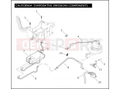 Harley-Davidson 2008 CVO/CUSTOM CVO ULTRA CLASSIC  - FLHTCUSE3 CALIFORNIA EVAPORATIVE EMISSIONS COMPONENTS