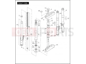Harley-Davidson 2008 CVO/CUSTOM CVO DYNA  - FXDSE2 FRONT FORK