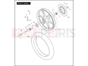 Harley-Davidson 2008 CVO/CUSTOM CVO DYNA  - FXDSE2 FRONT WHEEL