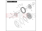 Harley-Davidson 2008 DYNA DYNA FAT BOB  - FXDF REAR WHEEL - LACED
