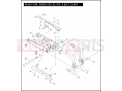 Harley-Davidson 2008 VRSC VRSCD NIGHT ROD  - VRSCD 105 REAR FORK, DEBRIS DEFLECTOR, & BELT GUARD