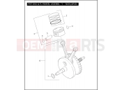 PISTON & FLYWHEEL ASSEMBLY - NON JAPAN - Harley-Davidson CVO ROAD KING - FLHRSE3 2007