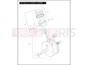 Harley-Davidson 2007 CVO/CUSTOM CVO ULTRA CLASSIC  - FLHTCUSE2 PISTON & FLYWHEEL ASSEMBLY 110â¢