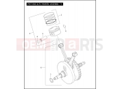 Harley-Davidson 2007 SOFTAIL SOFTAIL STANDARD  - FXST PISTONS & FLYWHEEL ASSEMBLY - TWIN CAM 96â¢