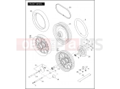 Harley-Davidson 2007 SOFTAIL NIGHT TRAIN  - FXSTB FRONT WHEEL (2 OF 2)