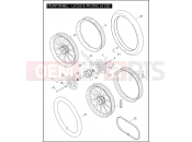 Harley-Davidson 2007 SPORTSTER NIGHTSTER  - XL1200N FRONT WHEEL - LACED & PROFILE LACED
